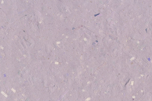 Mixed Purple Print Trims on Lavender Gray Banana Fibre Pulp Overlay Handmade Paper ~115gsm Set of 5 56x76cm each