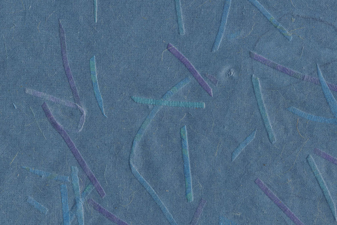 Porcelain Blue Banana Fibre With Purple Handmade Paper Gift Wrap Online