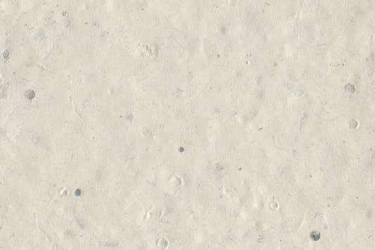 Light Buff Paper Shreds & Banana Fibre Mixed Pulp Handmade Paper ~50gsm Set of 5 50x74cm each