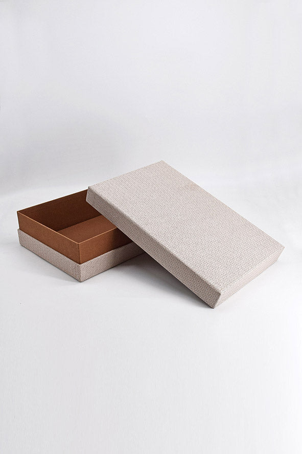 Chevron Texture Rectangular Inset Gift Box