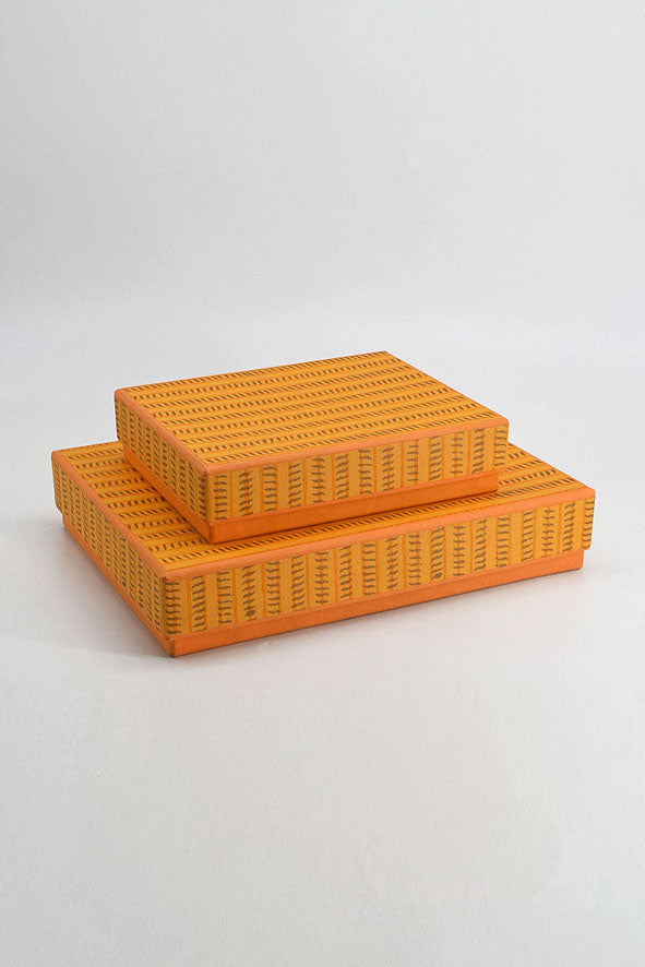 Gift Box for Mithai / Chocolates - Eyes & Stripes with Plain Paper Base