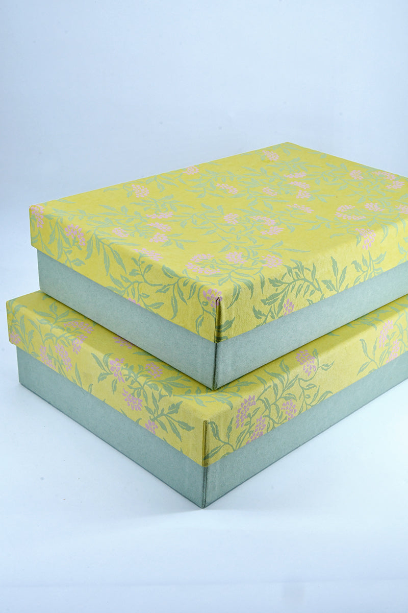 Flower Vines Rectangular Gift Box