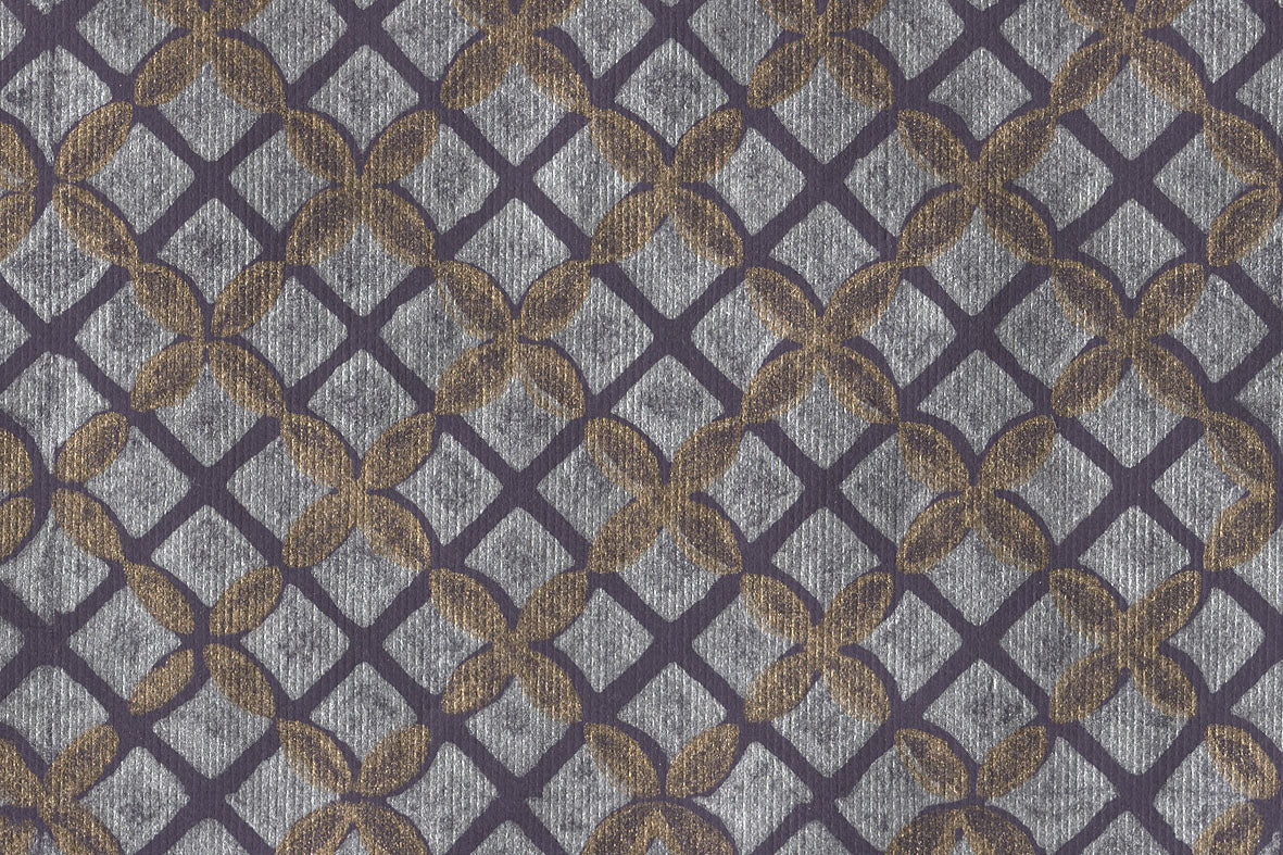 Diamond Lattice Print Cotton Rag Handmade Paper