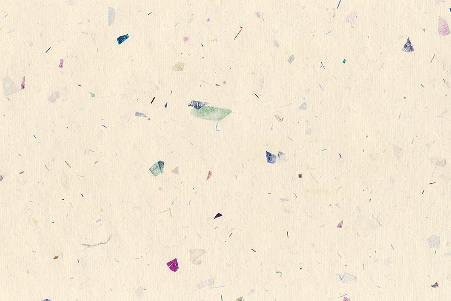 Assorted RGB & White Handmade Papers with Glittery Inclusions ~100gsm Set of 5 56x76cm each