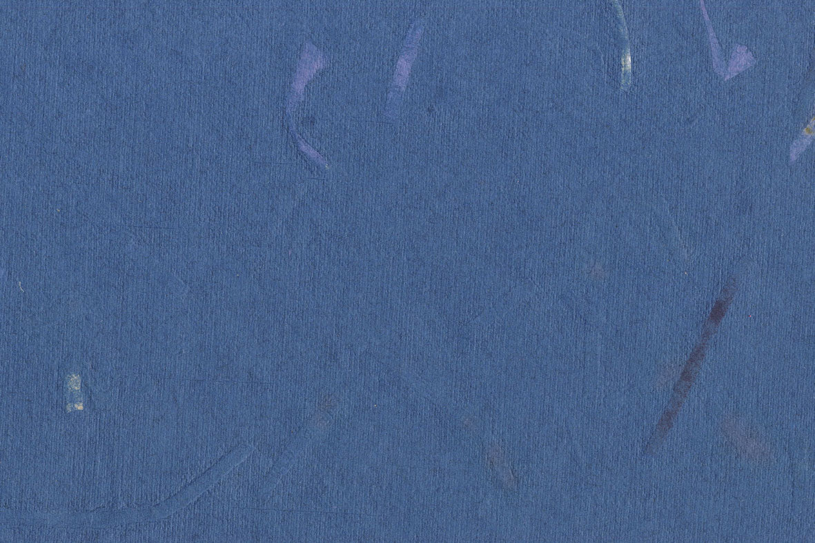 Blue with Blue Aubergine Naturals Mixed Strips Handmade Paper