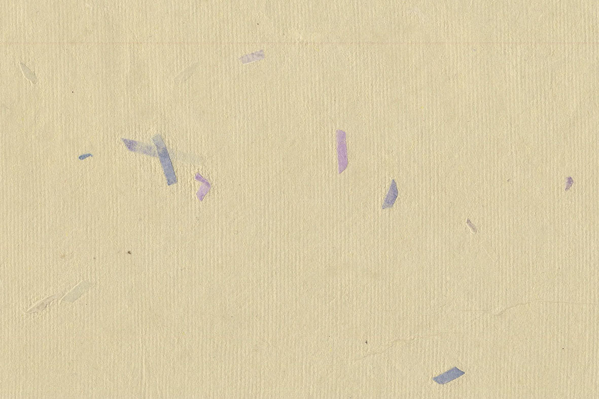 Beige with Purple Mixed Chips Handmade Paper