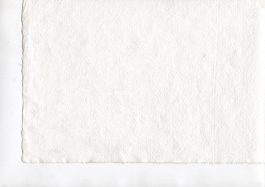 Ultra White Deckle Edged Cotton Rag Handmade Paper Online