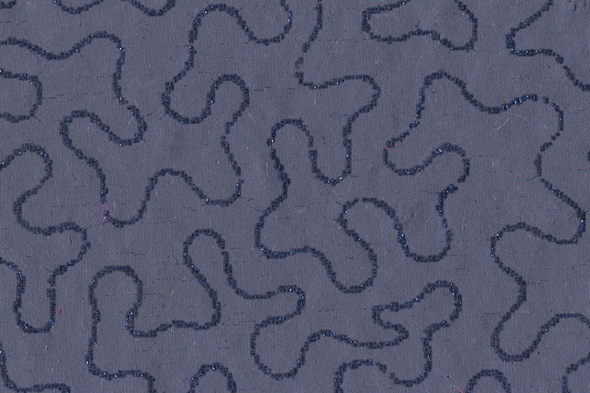 Vermicular Print Banana Fibre Handmade Paper