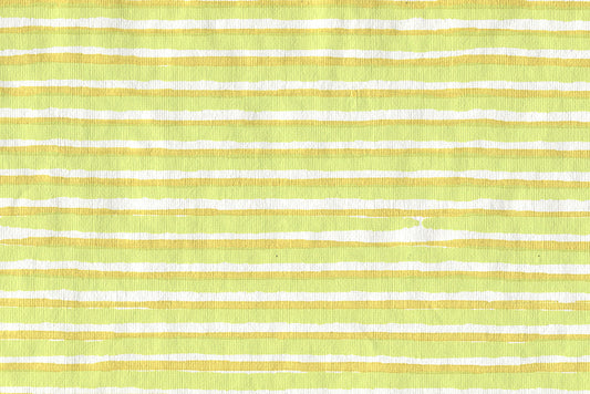 Stripes & Underscore: Lime & Orange on White Handmade Paper ~100gsm Set of 5 56x76cm each