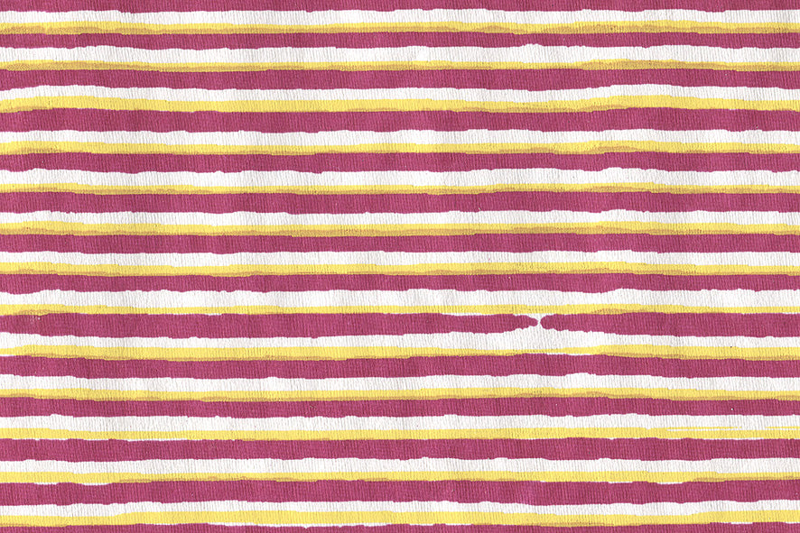 Stripes & Underscore: Red & Yellow on White Handmade Paper ~100gsm Set of 5 56x76cm each