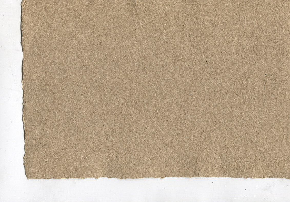 Beige Brown Deckle Edged Cotton Rag Handmade Paper Online