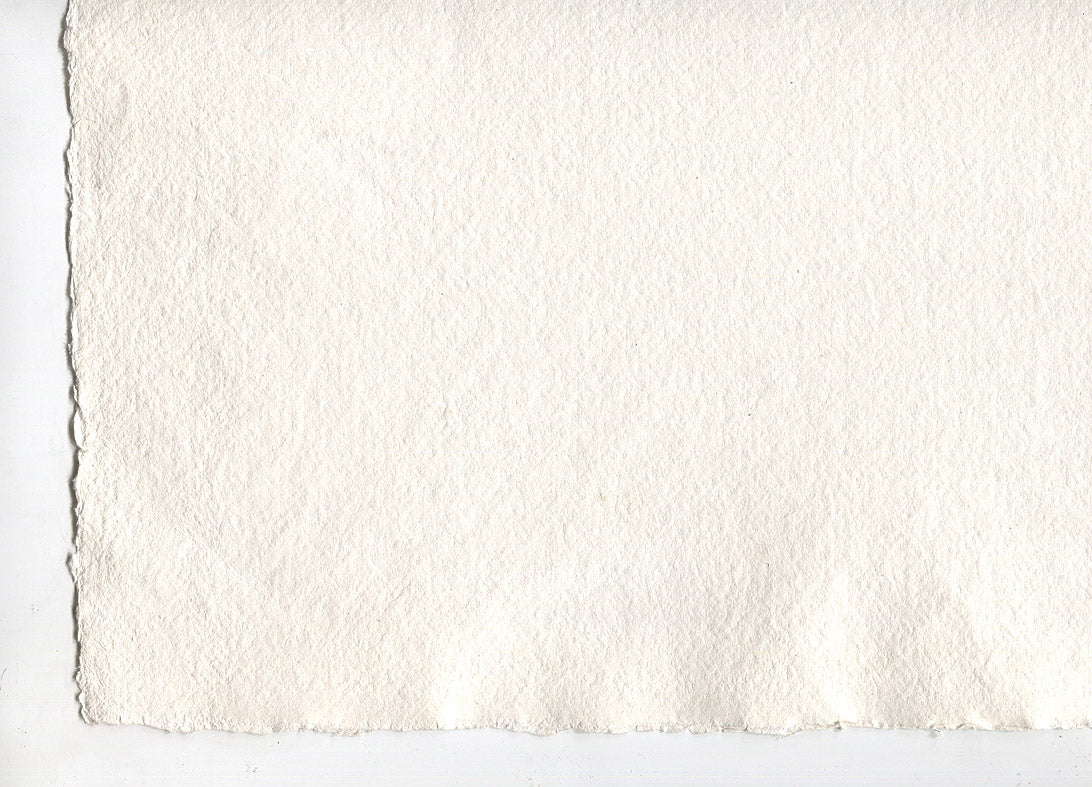 Warm White Deckle Edged Artists' Paper 280-450gsm, Set of 20