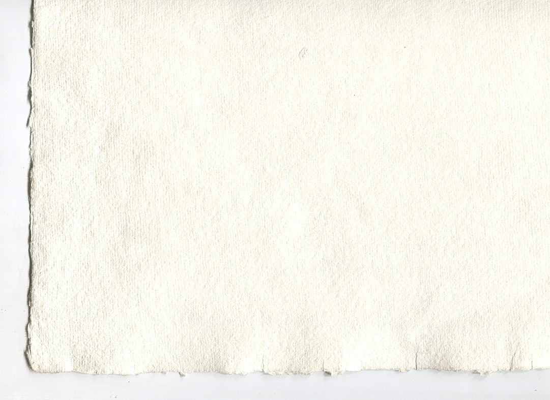 Warm White Deckle Edged Artists' Paper 280-450gsm, Set of 20