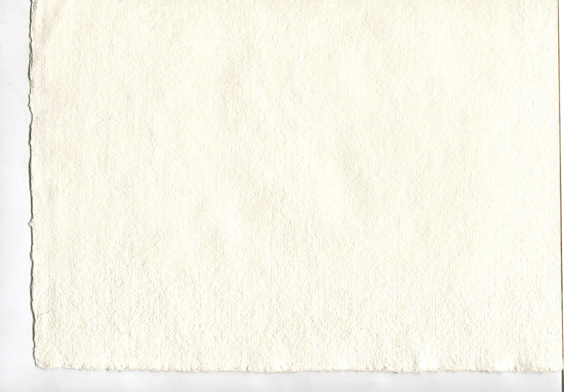 Warm White Deckle Edged Artists' Paper 280-450gsm, Set of 20