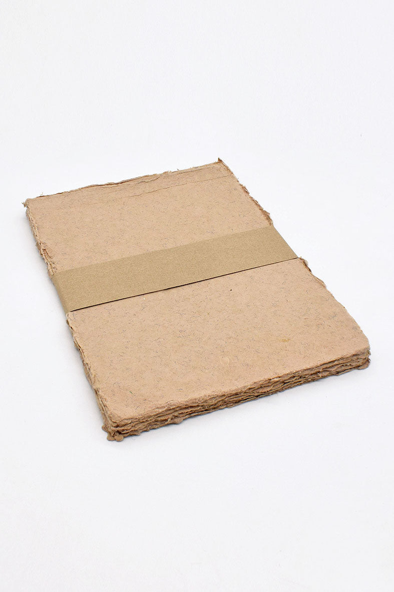 Beige Deckle Edged Cotton Rag Handmade Paper Online