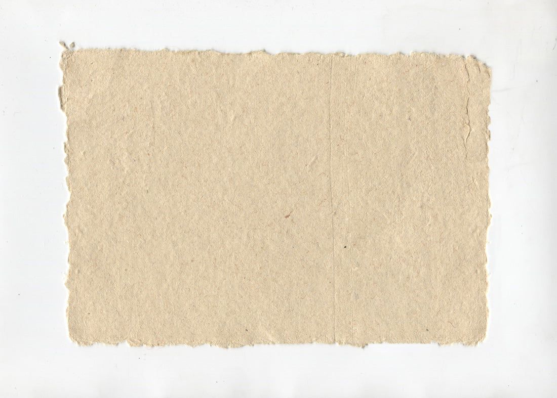 Beige Deckle Edged Cotton Rag Handmade Paper Online