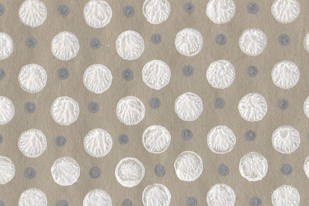 Round & Dots Pattern Cotton Rag Handmade Paper