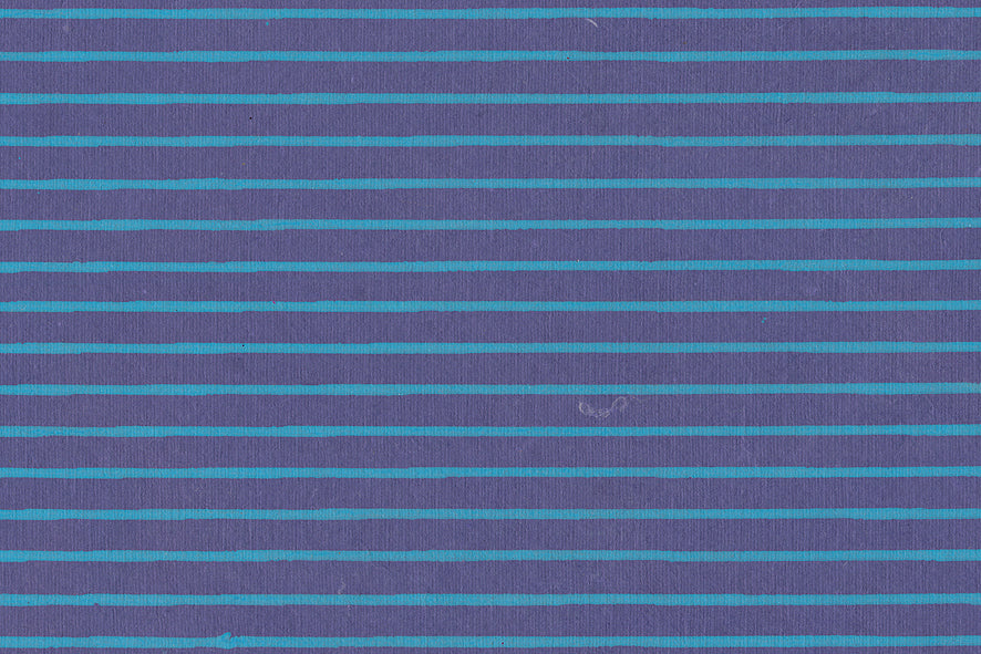 Stripes: Cyan Blue on Purple Blue Handmade Paper ~100gsm Set of 5 50X70cm each
