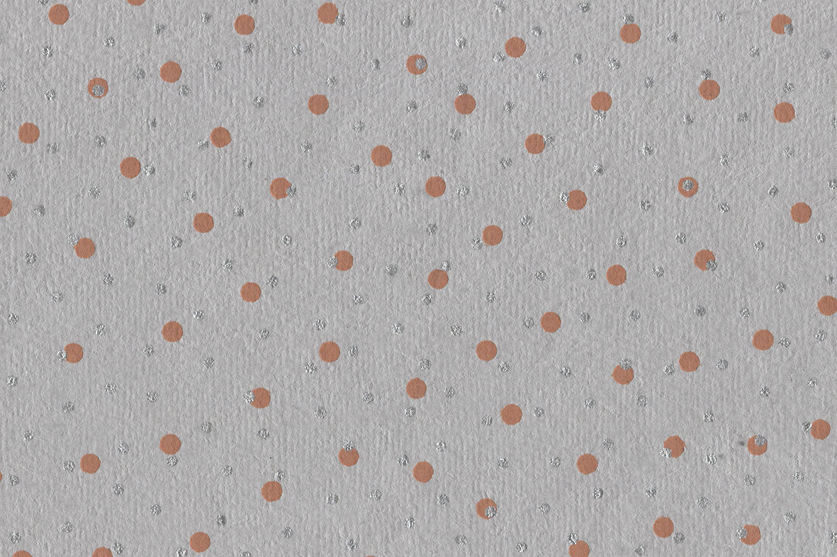 Dots Print Cotton Rag Handmade Paper