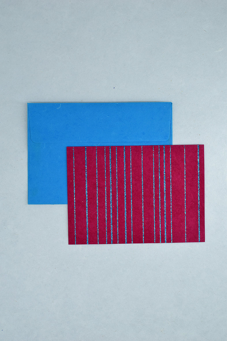 Glitter Lines Handmade Paper Money Gift Envelope With Card Set of 6 Online