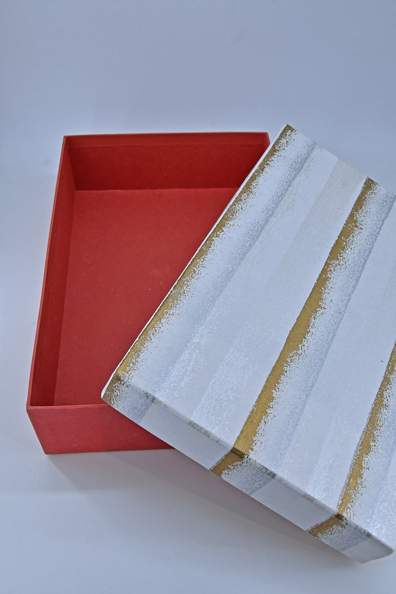Roller Stripes Rectangular Gift Box