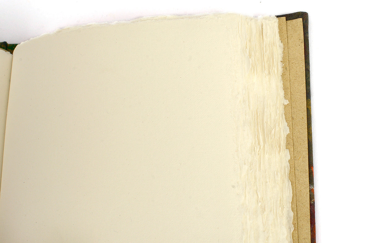 Achada Hard Bound Notebook, A6, Deckle-edged pages