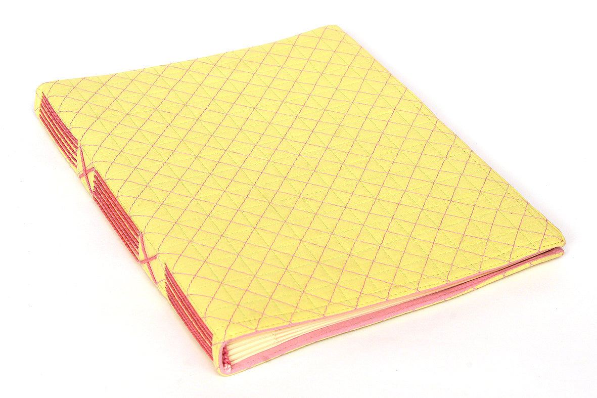 Quilted Cover Coptic Stitch Album 11x8 Portrait | Rickshaw Recycle