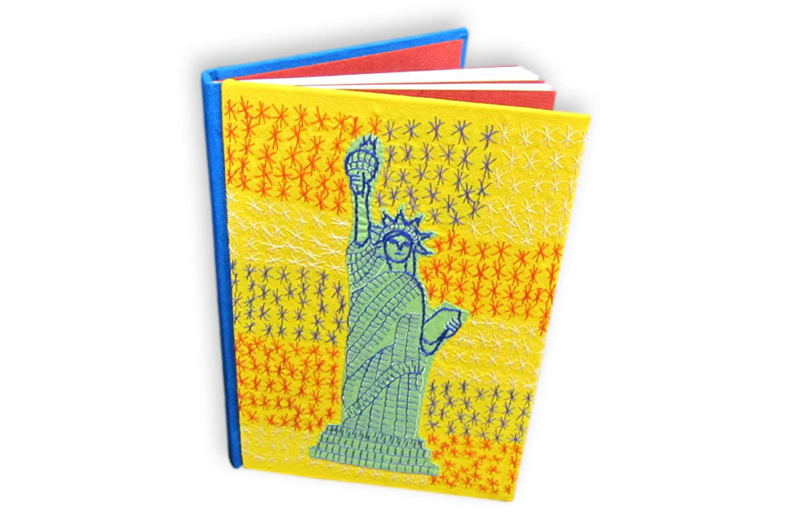 Statue Of Liberty Patchwork Handmade Hardbound Notebook Online
