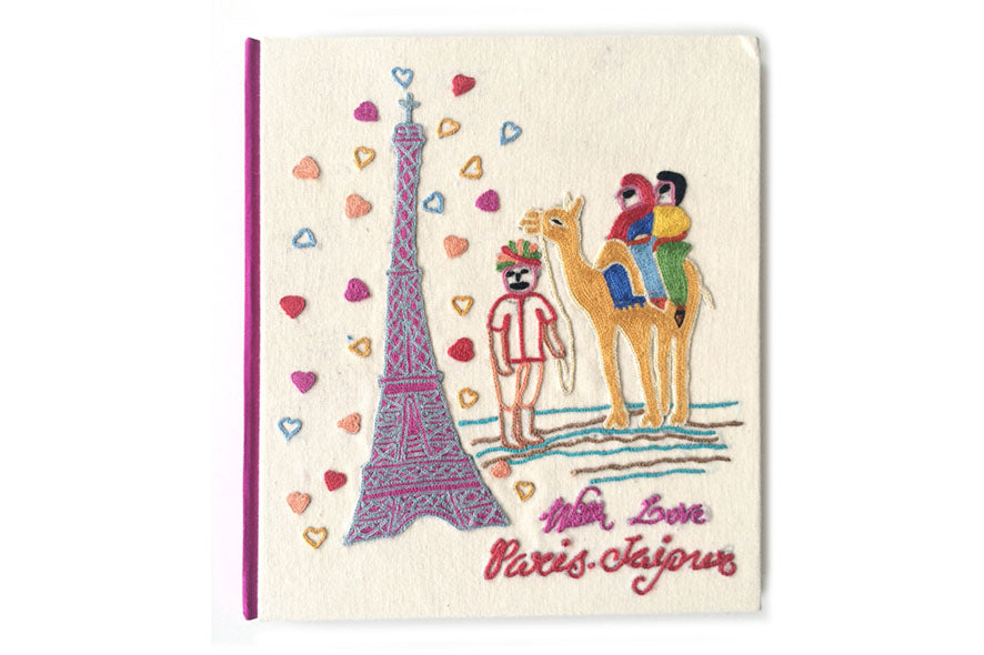 Paris Jaipur Blank Pages Handmade Hardbound Notebook Online