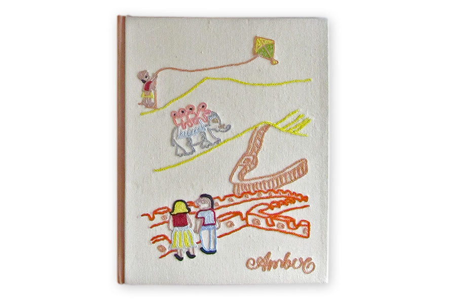 Amber Jaipur A5 Journal Hand Embroidery | Rickshaw Recycle