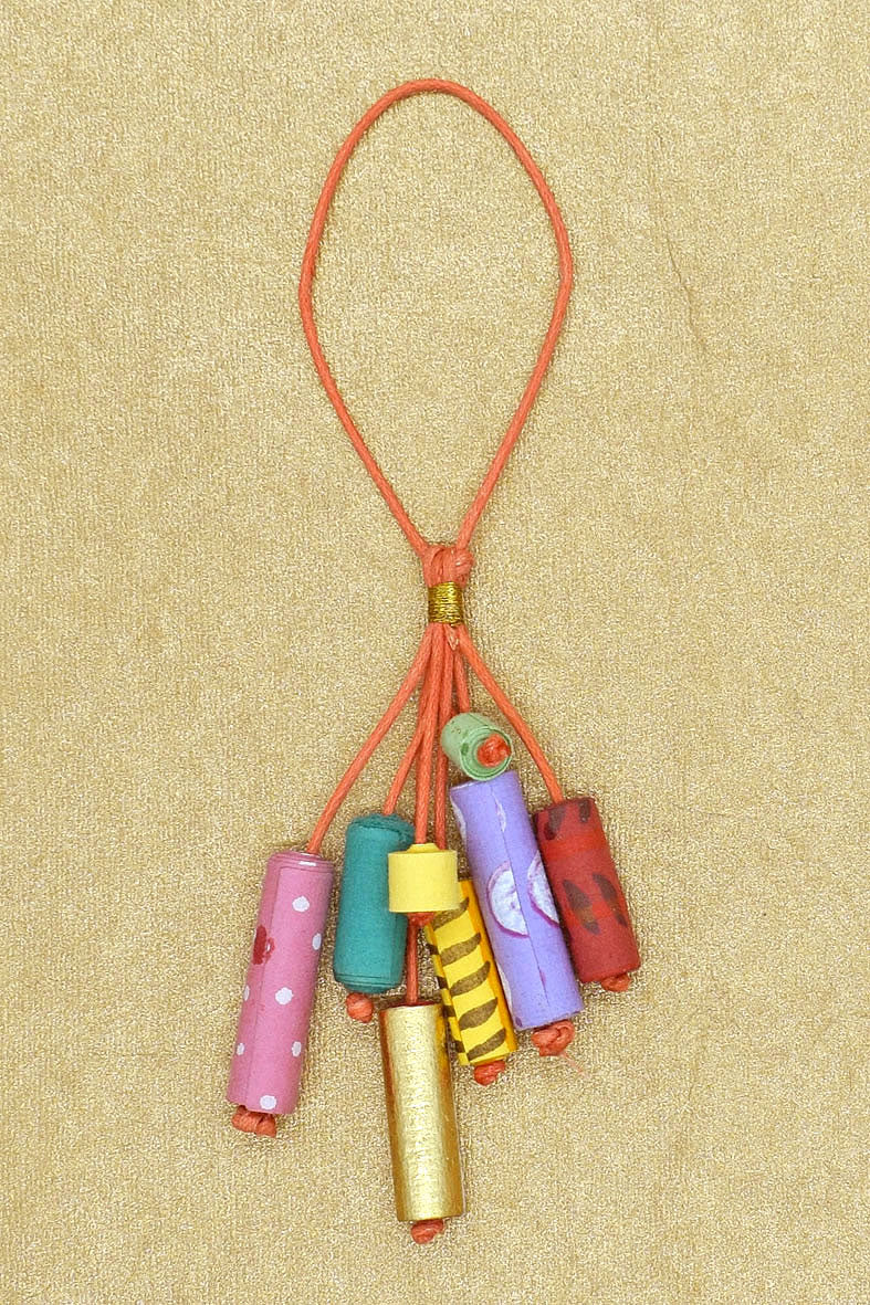 Assorted Paper Beads Chura Handmade Paper Rakhi Online