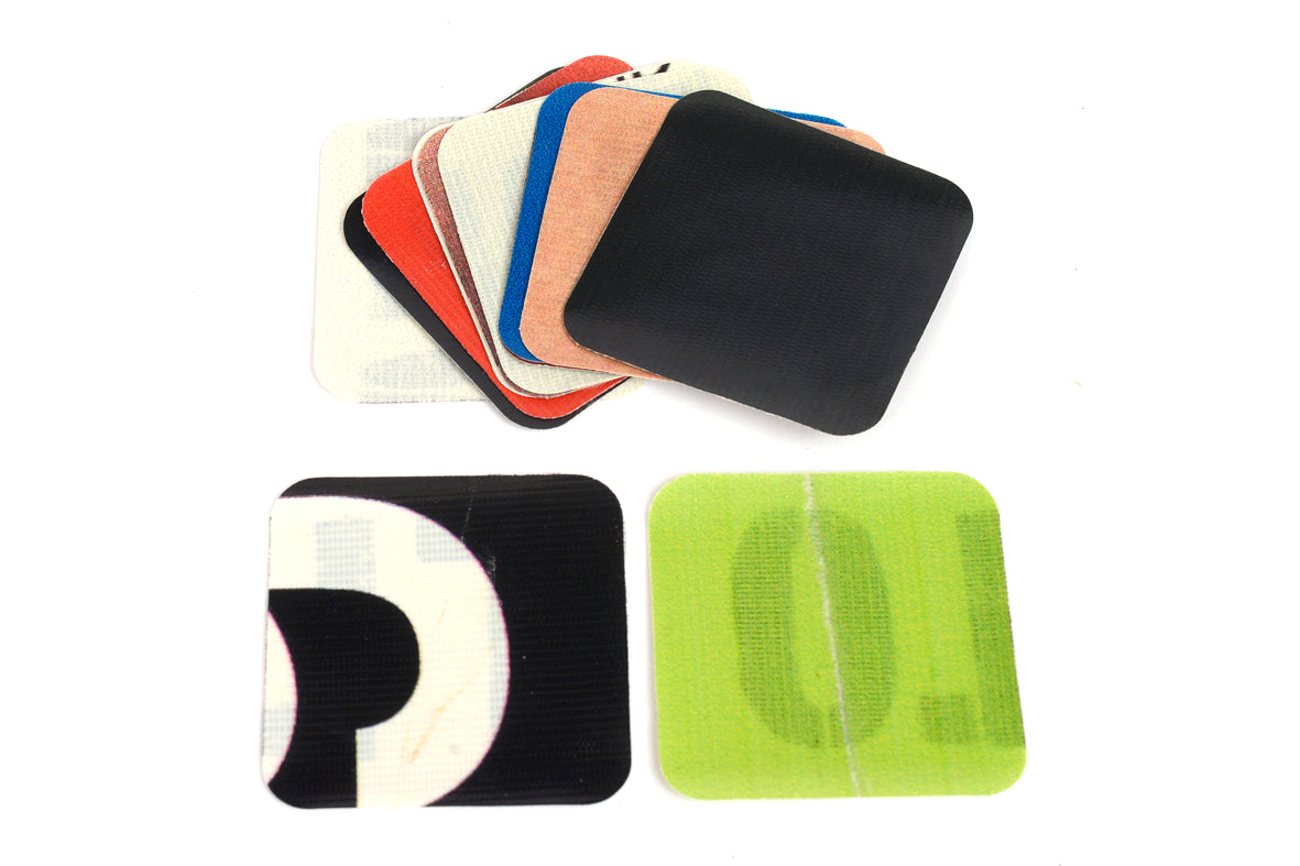 Double Sided Paint Splatter Printed Advertising Vinyl Table Coasters Set of 12 Online