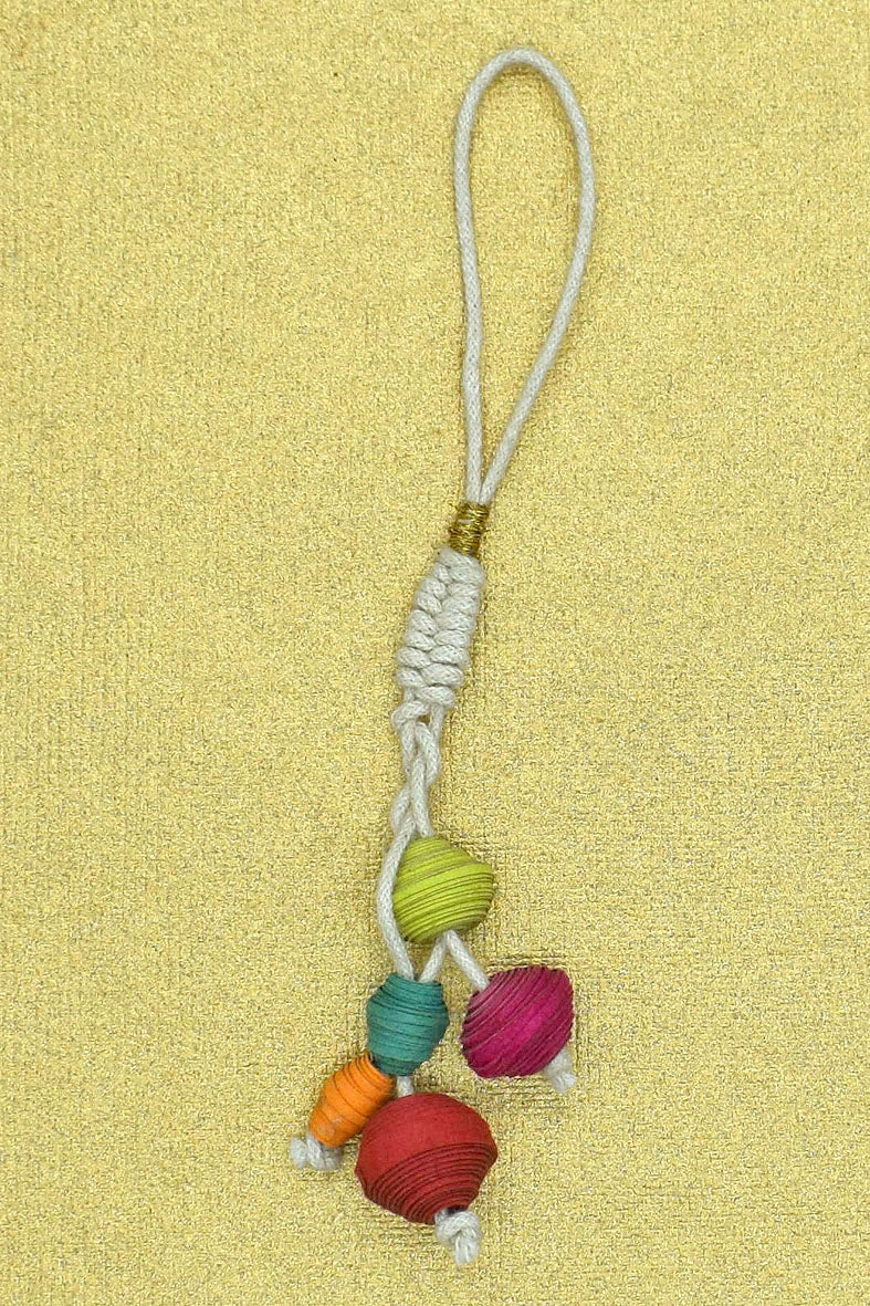 Bead & Tassel Chura Handmade Paper Rakhi Online