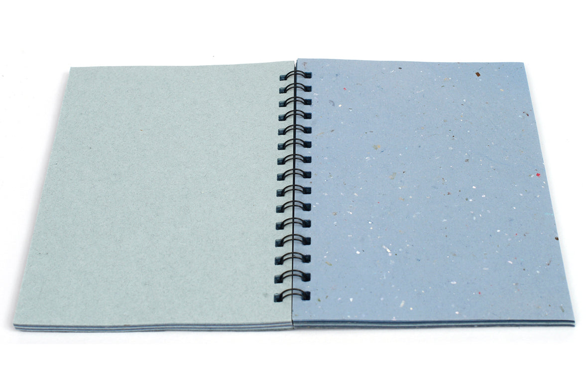 Chattai Textured Wiro Notebook, A5, Assorted Tonal Blank pages