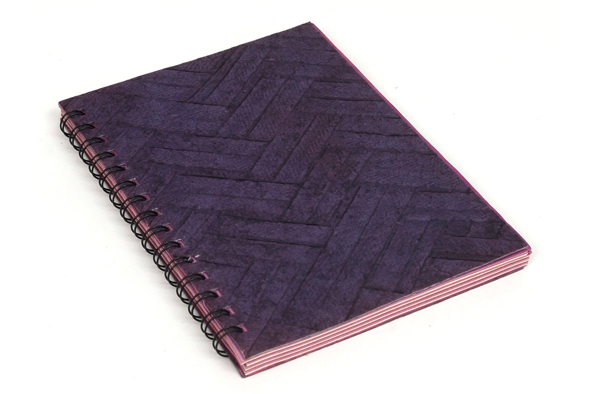 Chattai Textured Wiro Notebook, A5, Assorted Tonal Blank pages