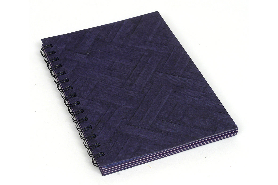 Chattai Textured Wiro Notebook, A5, Assorted Tonal Blank pages
