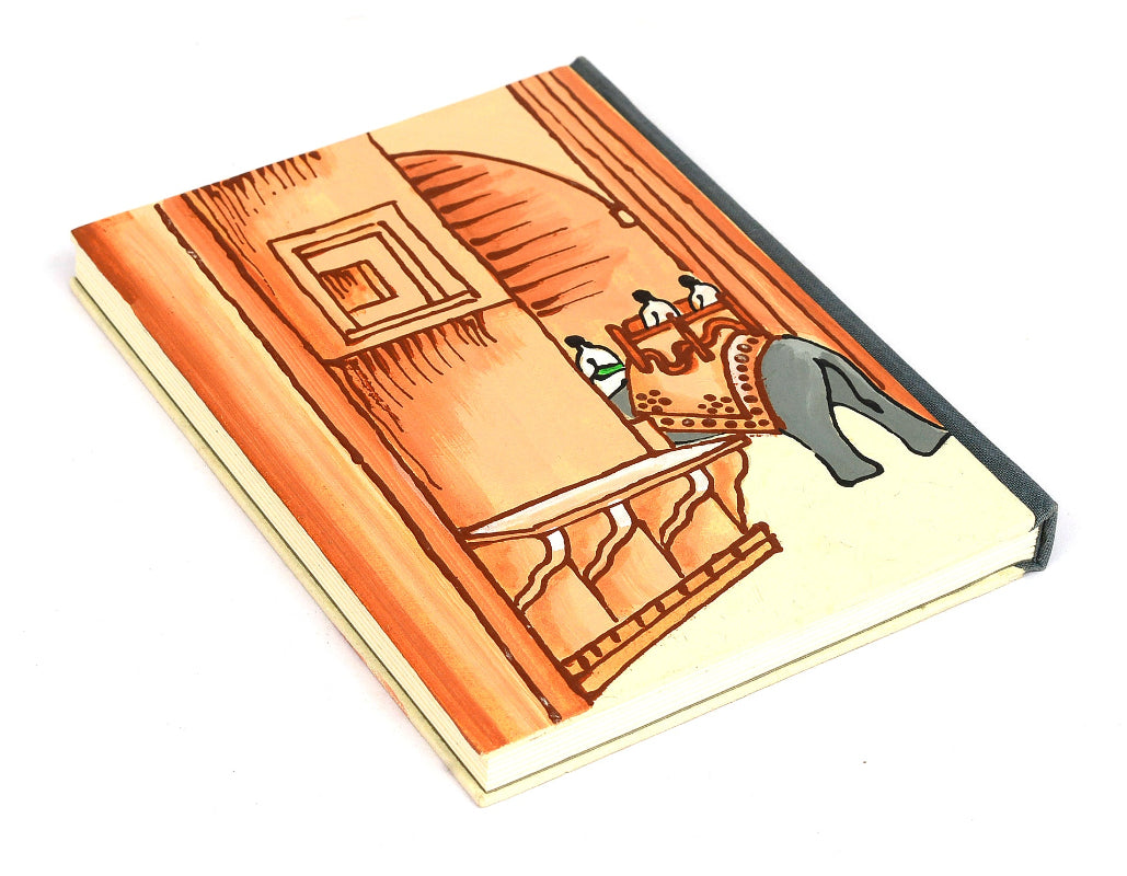 Elephant Gate Hand painted B6 Journal | Rickshaw Recycle