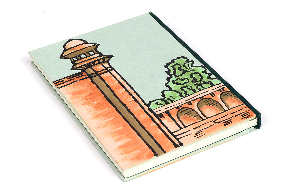 Palace on Lake Hand painted B6 Journal | Rickshaw Recycle