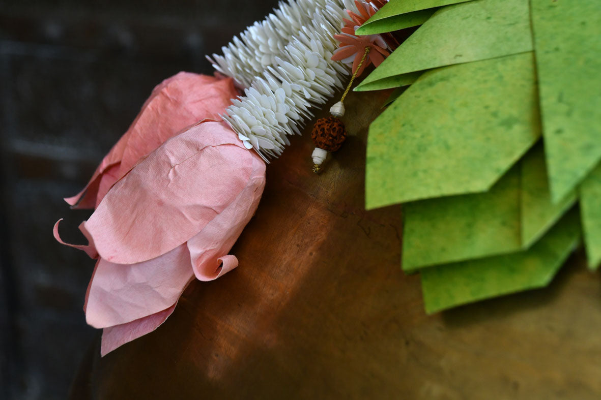 Handmade Paper Banana Leaves and Lotus Bud Bandanwar Online