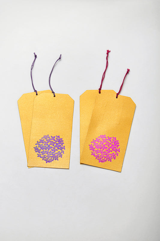 Metallic Paper Tag Cards, 2 Sets of 4, 3x6