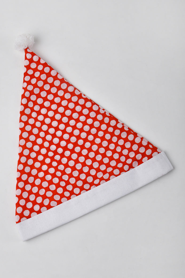 Holiday Decor: Santa Hat Red Fabric