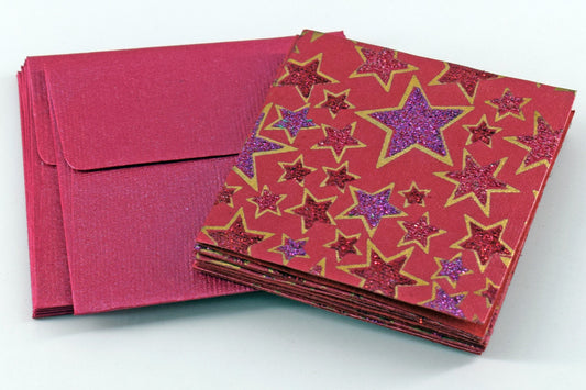 Holiday: Glitter Stars Gift Card Set l Rickshaw Recycle