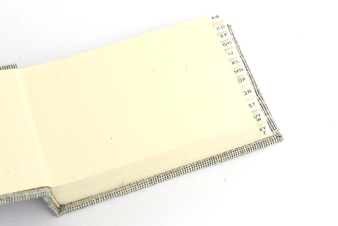 Index Notebook Printed Fabric Cover, 4.5x3