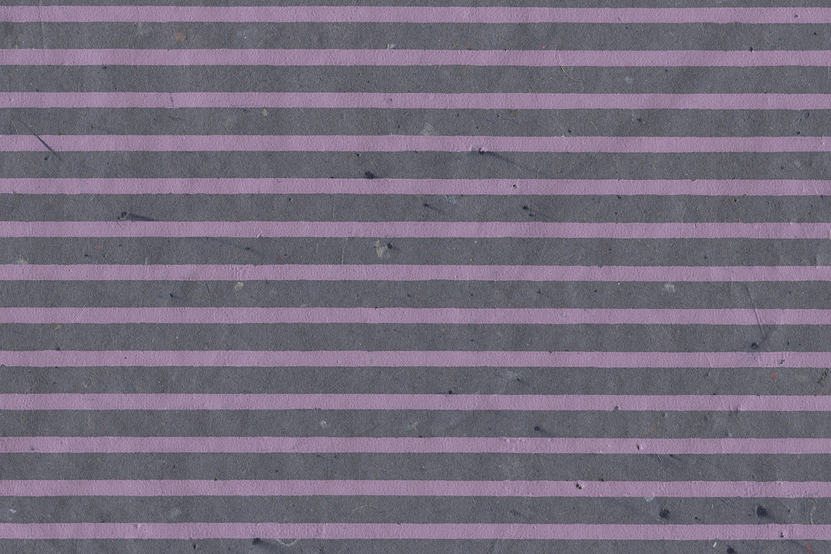 Lavender On Purple Blue Stripes Printed Handmade Paper Online