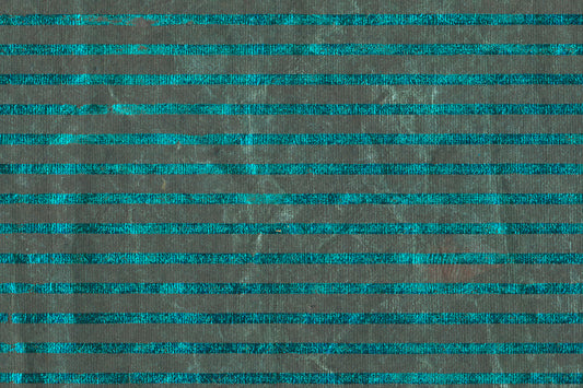 Stripes: Metallic Green on Black Green Metallic Batik Handmade Paper
