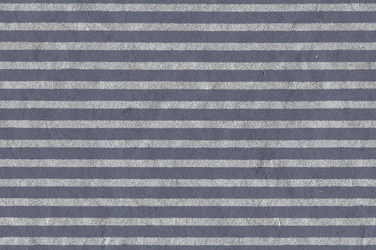 Silver On Blue Black Stripes Printed Handmade Paper Online