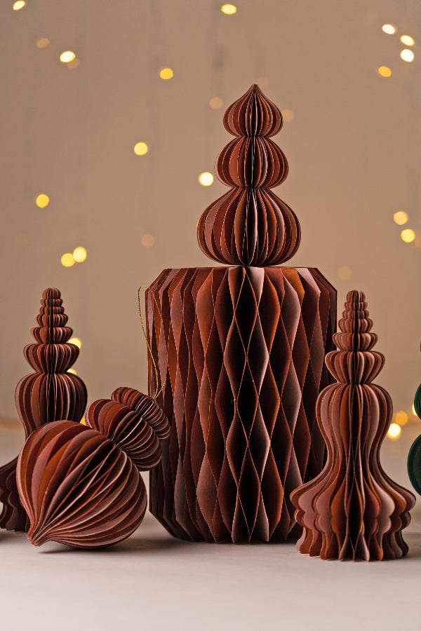 Cuboid Paper Concertina Tabletop Finial with Magnet Festive Decorative Ornament Online