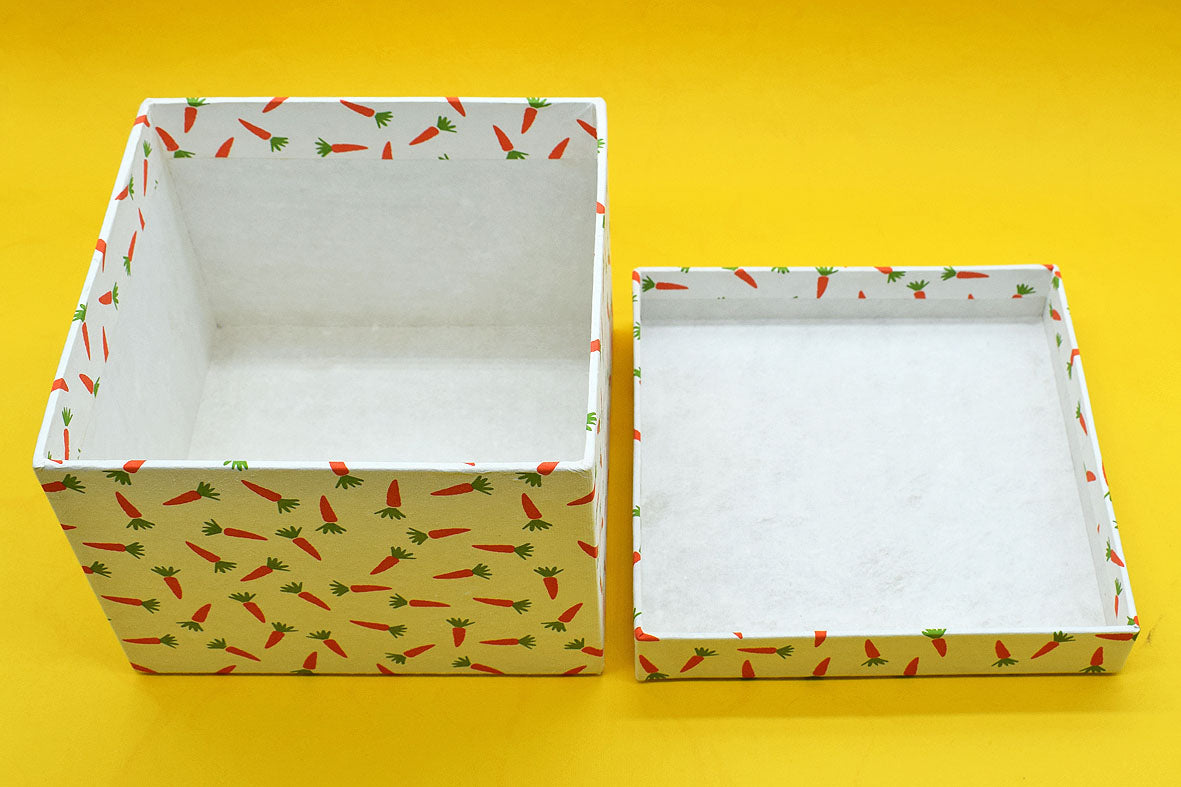 Easter Gift Box: Carrots on White