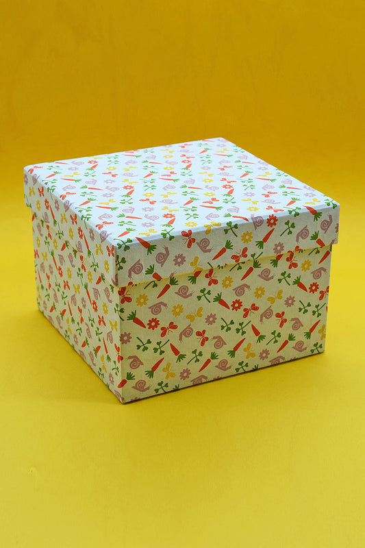 Easter Gift Box: Assorted Motifs on White