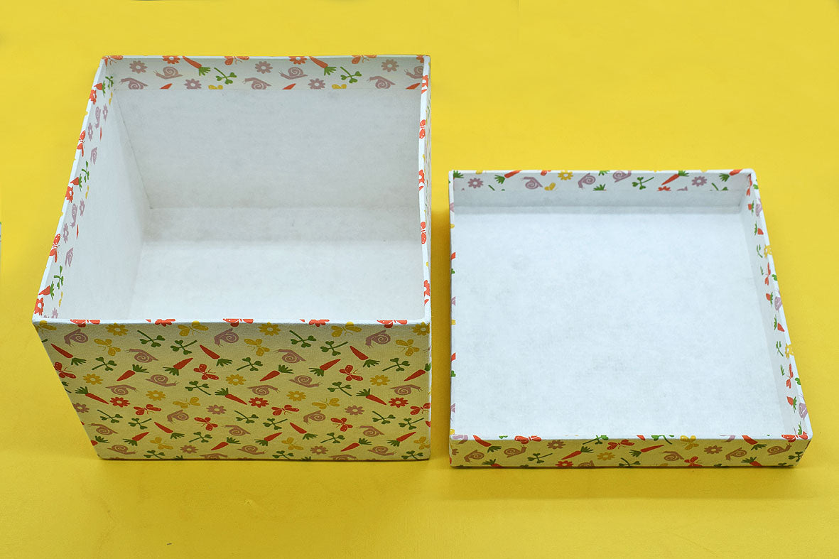 Easter Gift Box: Assorted Motifs on White